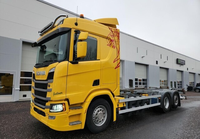 Scania R410 CNG / CBG 6x2 - Containertransporter/ Wissellaadbak vrachtwagen: afbeelding 1 Scania R410 CNG / CBG 6x2 - Containertransporter/ Wissellaadbak vrachtwagen: afbeelding 1