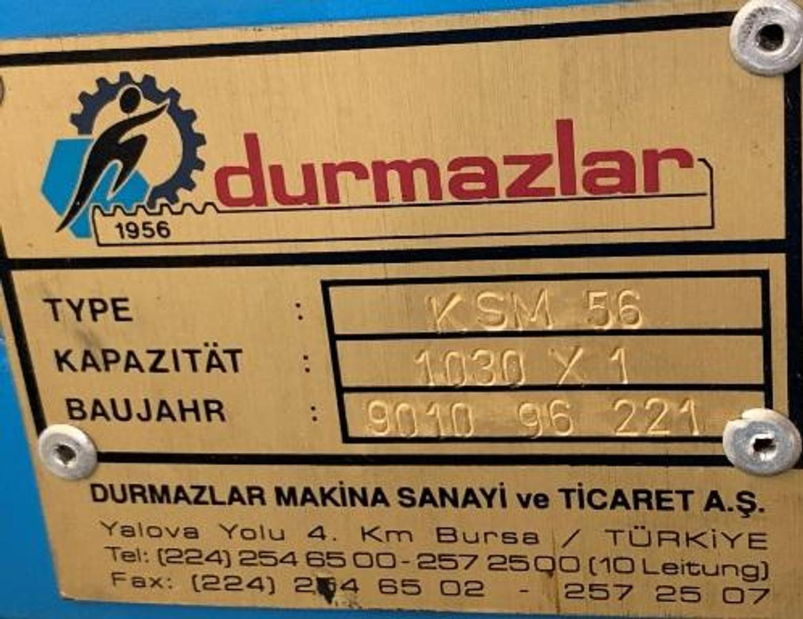 Dreiwalzen-Rundbiegemaschine DURMAZLAR - Metaalbewerkingsmachine: afbeelding 3 Dreiwalzen-Rundbiegemaschine DURMAZLAR - Metaalbewerkingsmachine: afbeelding 3