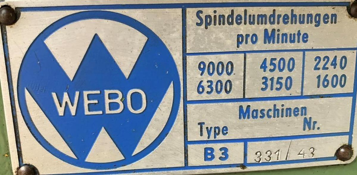 Tischbohrmaschine WEBO - Kolomboormachine: afbeelding 2 Tischbohrmaschine WEBO - Kolomboormachine: afbeelding 2