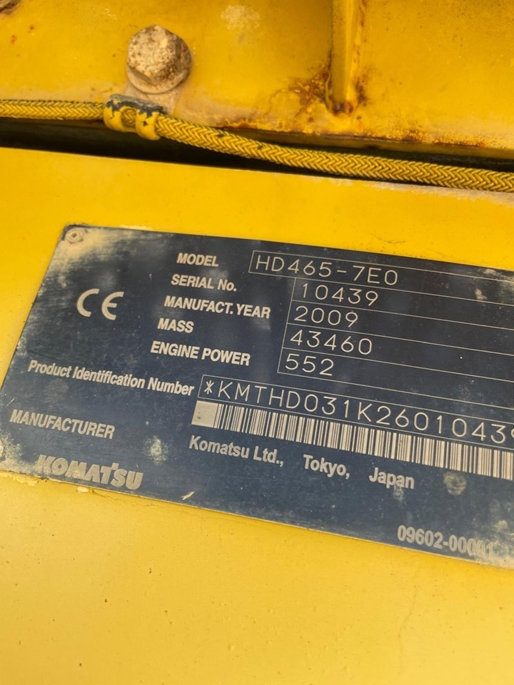 Komatsu HD 465-7 E0 - Zelfrijdende kiepwagen: afbeelding 2 Komatsu HD 465-7 E0 - Zelfrijdende kiepwagen: afbeelding 2