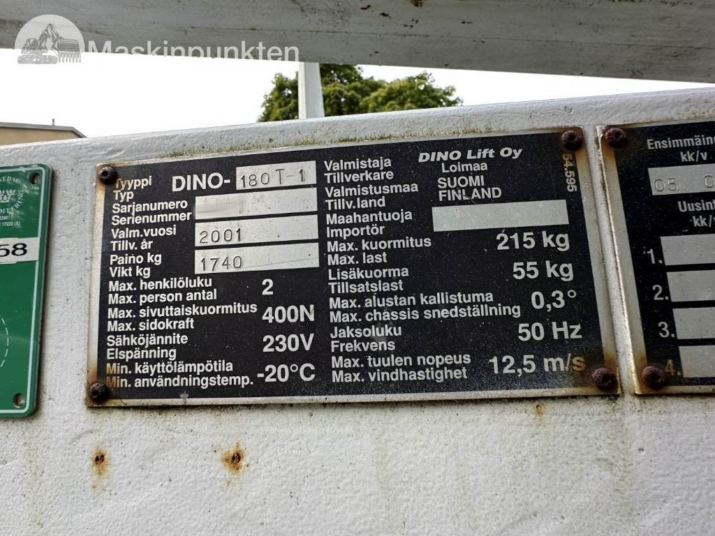 Aanhanger hoogwerker Dino 180 T: afbeelding 9