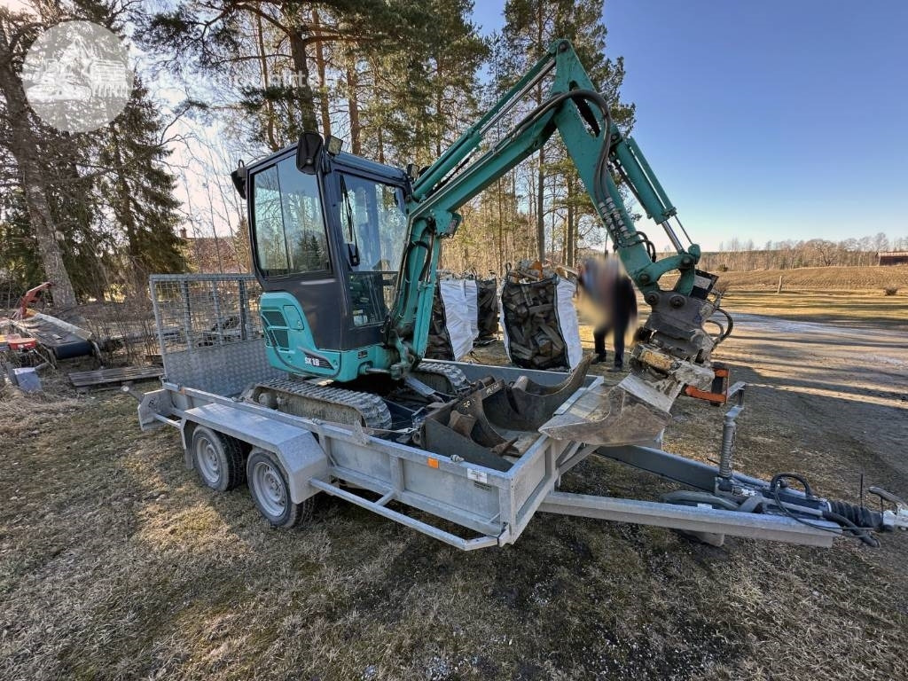 Kobelco SK 18 Med vagn! - Minigraafmachine: afbeelding 1 Kobelco SK 18 Med vagn! - Minigraafmachine: afbeelding 1