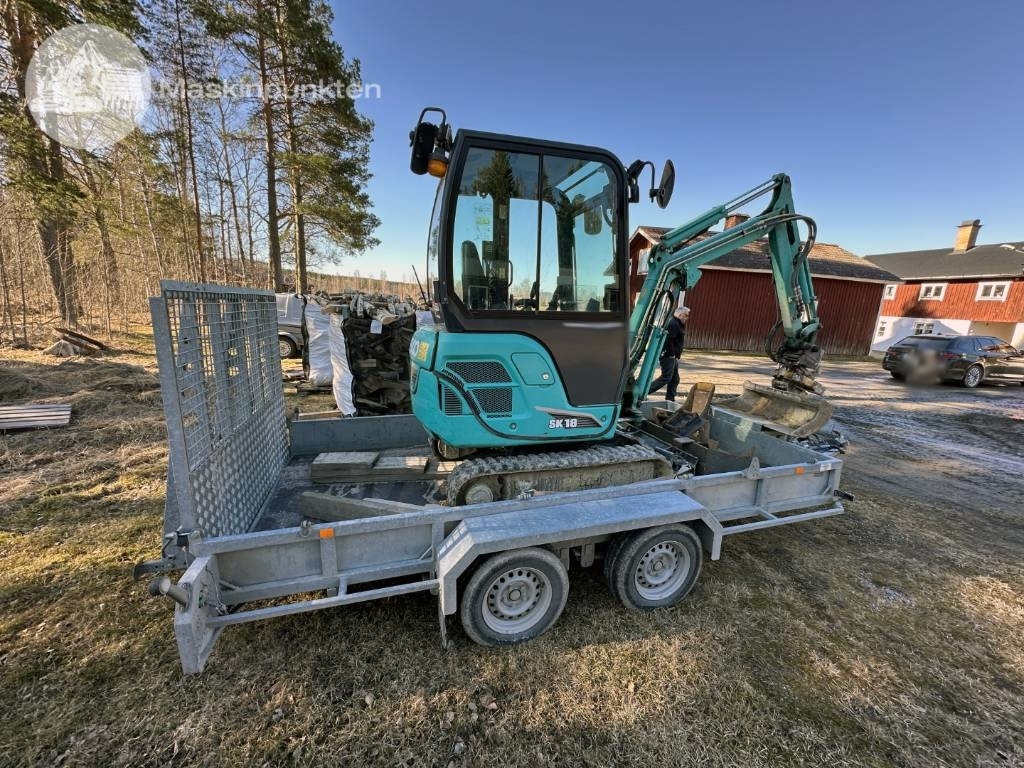 Kobelco SK 18 Med vagn! - Minigraafmachine: afbeelding 5 Kobelco SK 18 Med vagn! - Minigraafmachine: afbeelding 5