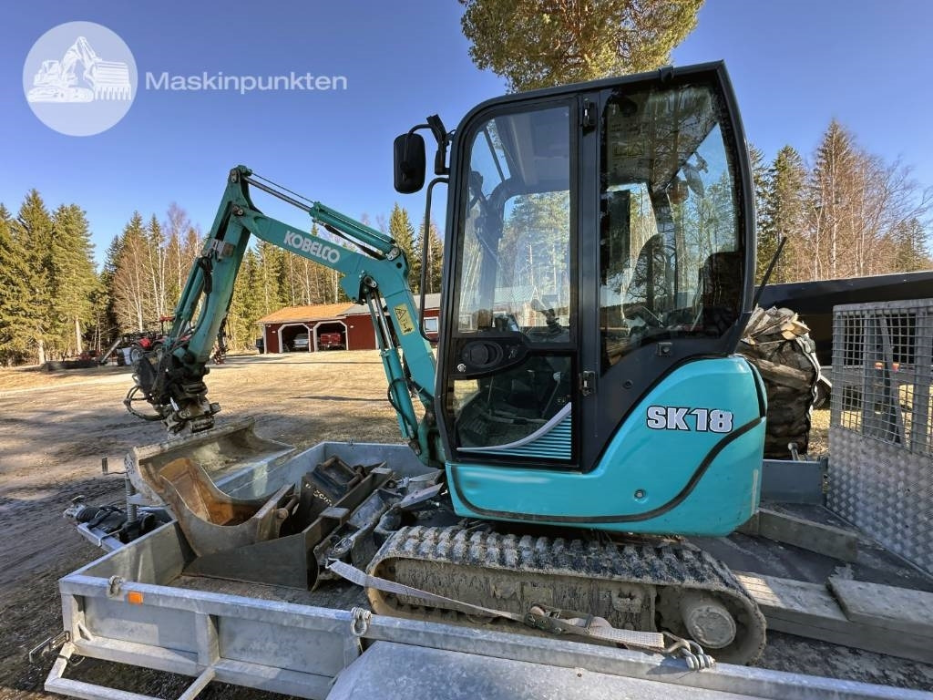 Kobelco SK 18 Med vagn! - Minigraafmachine: afbeelding 1 Kobelco SK 18 Med vagn! - Minigraafmachine: afbeelding 1