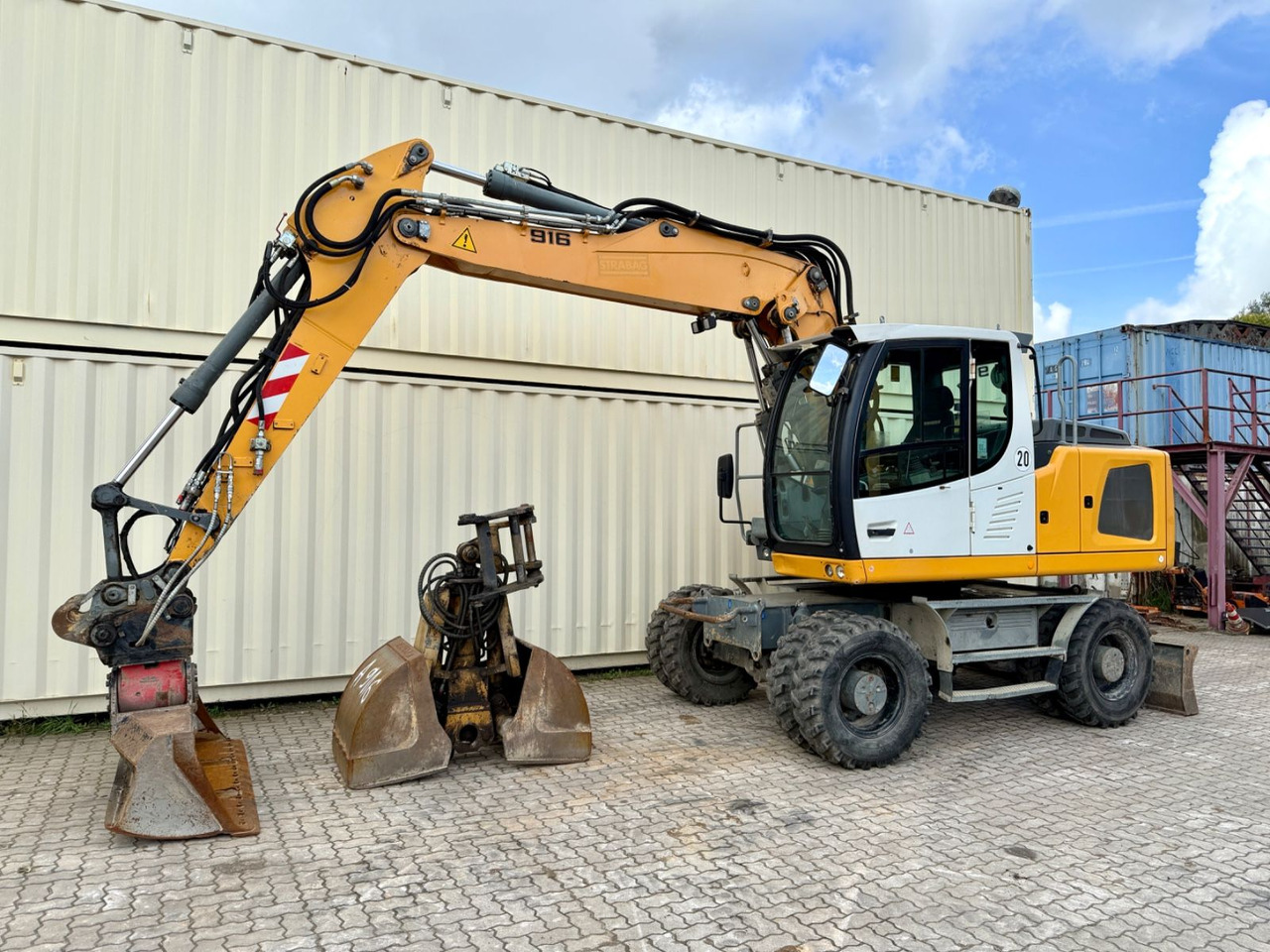 Liebherr A916 / Deutsche Maschine / Löffel + Greifer - Mobiele graafmachine: afbeelding 1 Liebherr A916 / Deutsche Maschine / Löffel + Greifer - Mobiele graafmachine: afbeelding 1