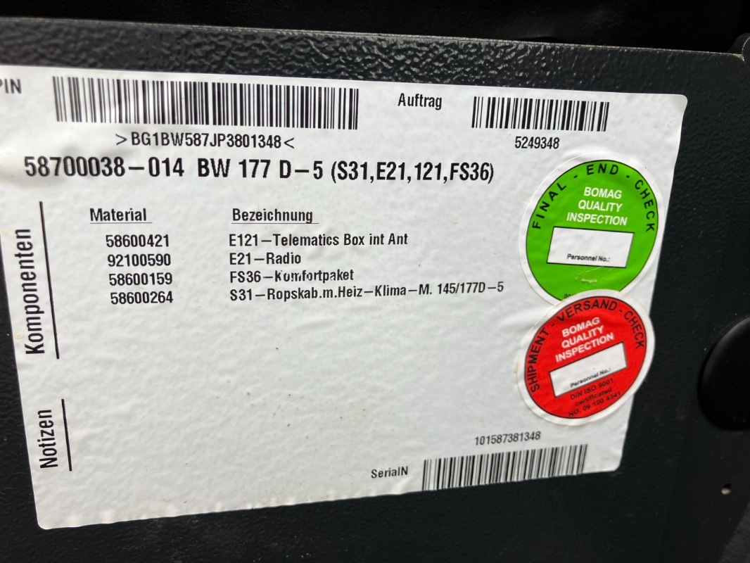 BOMAG DE BW 177 D-5 Stage V/Tier 4f - Wals: afbeelding 5 BOMAG DE BW 177 D-5 Stage V/Tier 4f - Wals: afbeelding 5