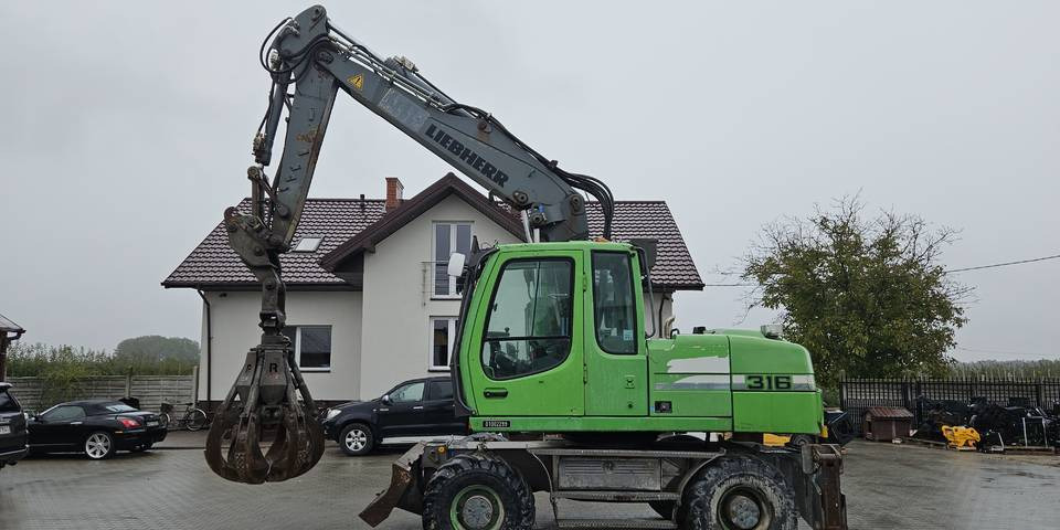 Koparka kołowa Liebherr A 316 Litronic chwytak podpory pług - Mobiele graafmachine: afbeelding 1 Koparka kołowa Liebherr A 316 Litronic chwytak podpory pług - Mobiele graafmachine: afbeelding 1