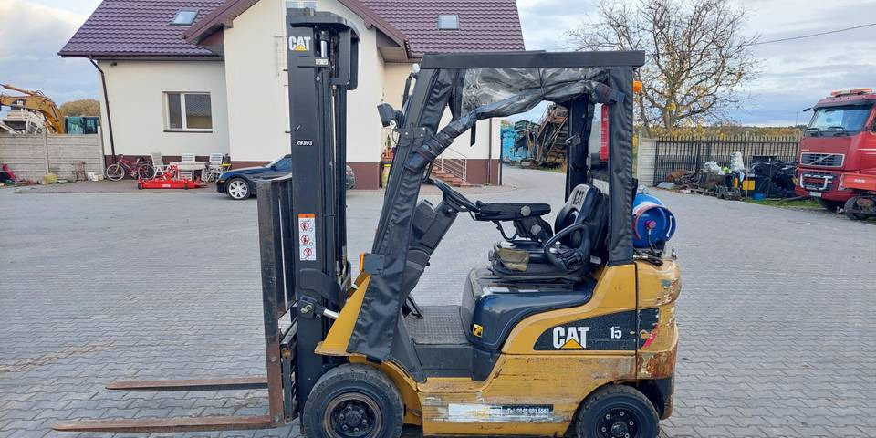 Wózek widłowy Caterpillar GP15N 1,5t pozycjoner, przesuw CAT - LPG heftruck: afbeelding 1 Wózek widłowy Caterpillar GP15N 1,5t pozycjoner, przesuw CAT - LPG heftruck: afbeelding 1
