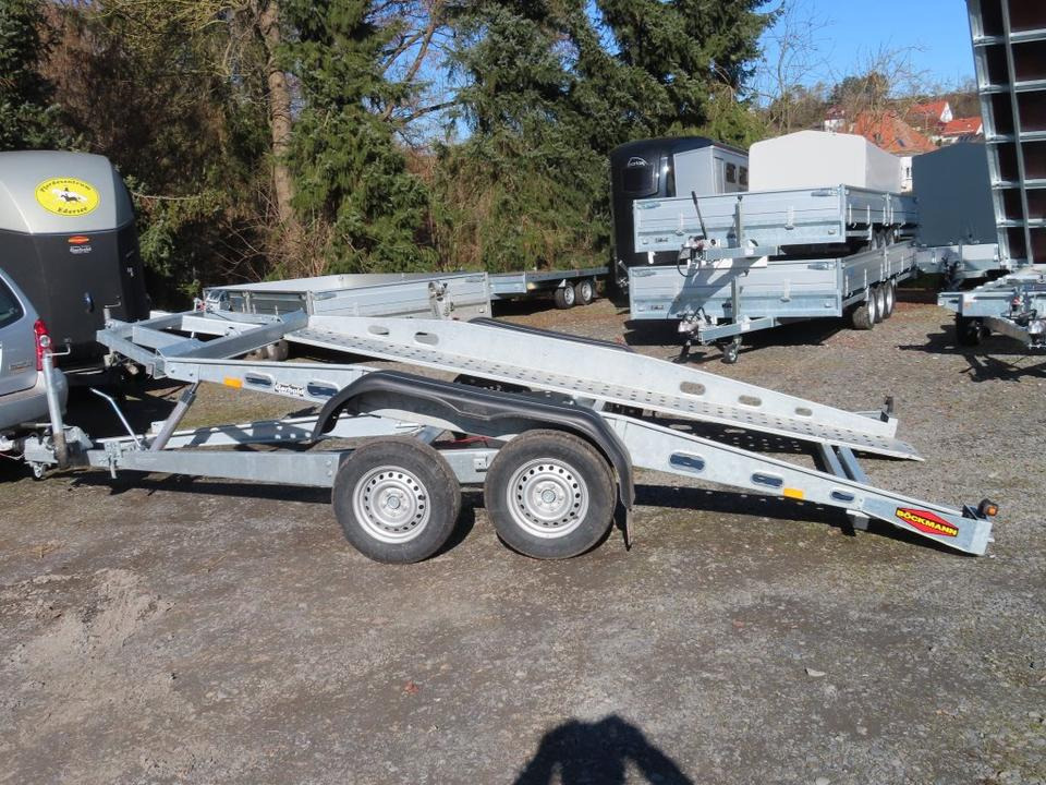 Böckmann, Autotransporter, 2,7 to. kippbar, 100 km, PKW Anhänger - Autotransport aanhangwagen: afbeelding 1 Böckmann, Autotransporter, 2,7 to. kippbar, 100 km, PKW Anhänger - Autotransport aanhangwagen: afbeelding 1