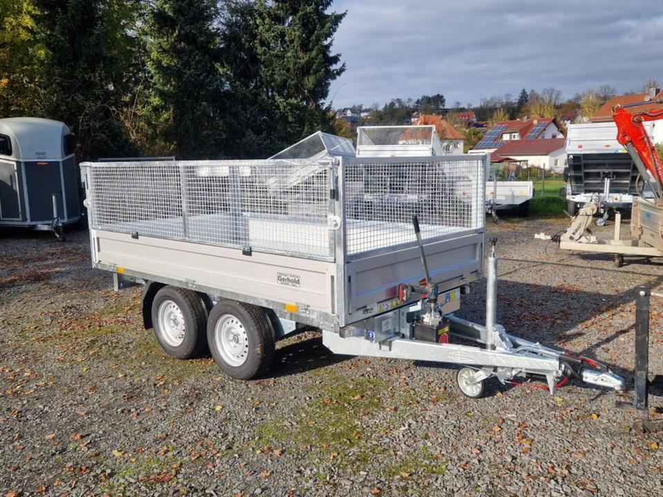 Kipper aanhangwagen Böckmann Kipper PKW Anhänger RK-AL 3016/27 Gitteraufsatz EsayKipp: afbeelding 7