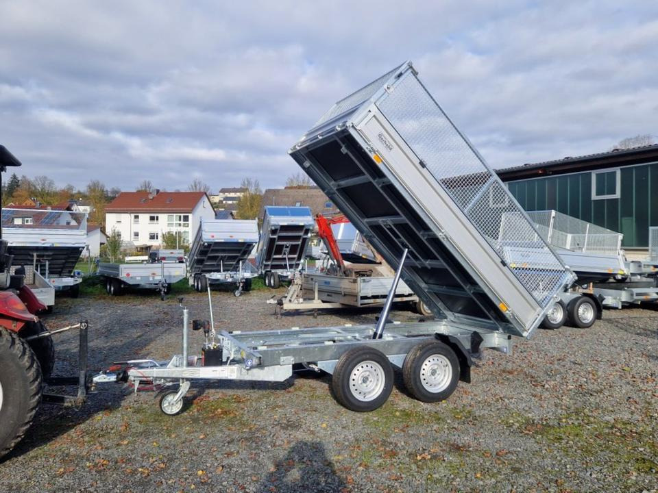 Kipper aanhangwagen Böckmann Kipper PKW Anhänger RK-AL 3016/27 Gitteraufsatz EsayKipp: afbeelding 12