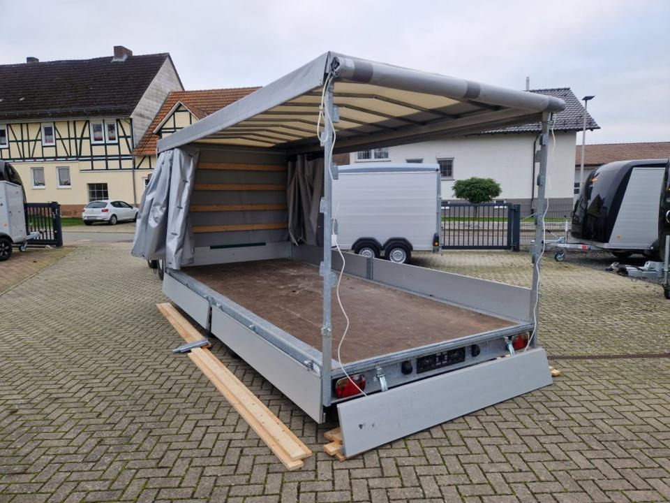 Aanhangwagen met huif Eduard PKW-Anhänger, Hochlader, 3 to. Plane u. Spriegel: afbeelding 8