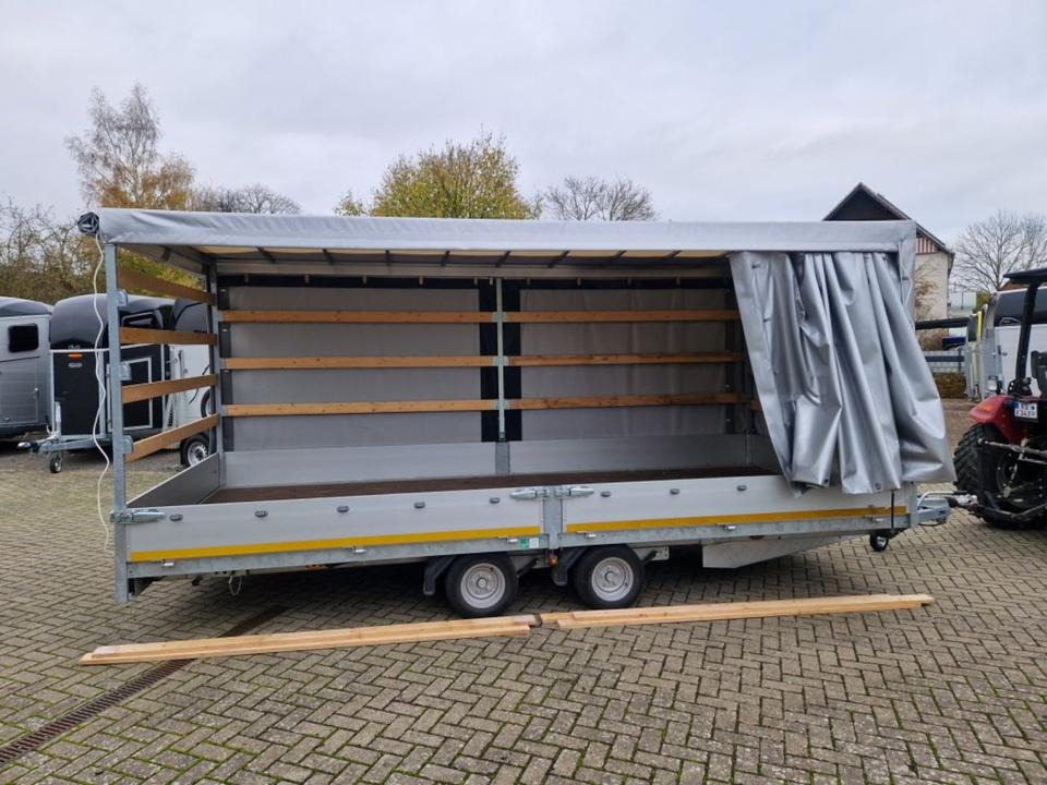 Aanhangwagen met huif Eduard PKW-Anhänger, Hochlader, 3 to. Plane u. Spriegel: afbeelding 6
