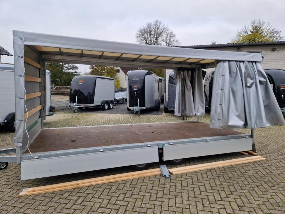 Aanhangwagen met huif Eduard PKW-Anhänger, Hochlader, 3 to. Plane u. Spriegel: afbeelding 14