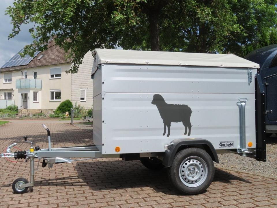 TPV Kleinviehanhänger 1,0t Flügeltür Viehanhänger Ziegen Schafe - Veewagen aanhangwagen: afbeelding 2 TPV Kleinviehanhänger 1,0t Flügeltür Viehanhänger Ziegen Schafe - Veewagen aanhangwagen: afbeelding 2