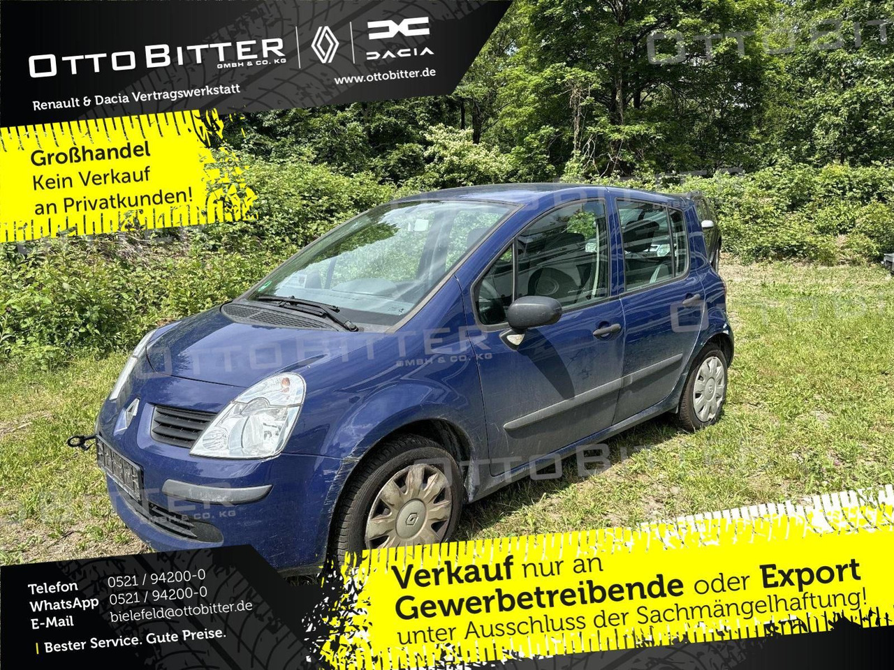 Renault Modus 1.2 Avantage +MOTOR OHNE FUNKTION+ - Sedan: afbeelding 1 Renault Modus 1.2 Avantage +MOTOR OHNE FUNKTION+ - Sedan: afbeelding 1