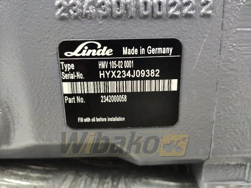 Linde HMV105-02 2342000058 - Hydromotor voor Bouwmachine: afbeelding 2 Linde HMV105-02 2342000058 - Hydromotor voor Bouwmachine: afbeelding 2