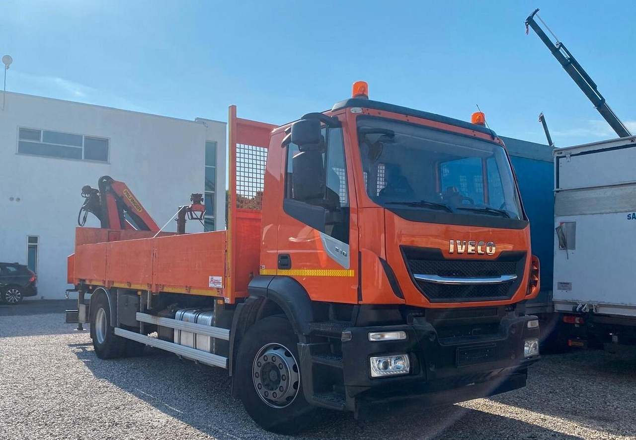 IVECO STRALIS 310 CASSONE FISSO E GRU - Vrachtwagen met open laadbak, Kraanwagen: afbeelding 1 IVECO STRALIS 310 CASSONE FISSO E GRU - Vrachtwagen met open laadbak, Kraanwagen: afbeelding 1