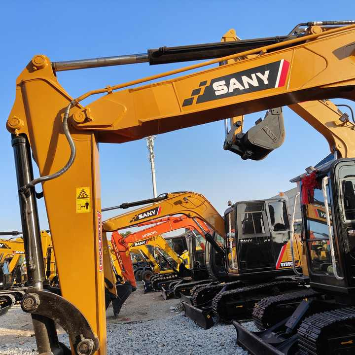 China Brand Used Sany Sy95c Mini Excavator 6ton Crawler Earth Digger Machine for Sale - Minigraafmachine: afbeelding 1 China Brand Used Sany Sy95c Mini Excavator 6ton Crawler Earth Digger Machine for Sale - Minigraafmachine: afbeelding 1