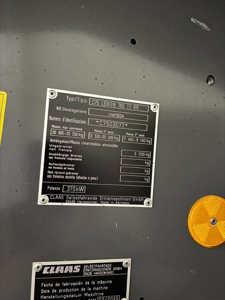 Claas Lexion 760 TT  - Maaidorser: afbeelding 2 Claas Lexion 760 TT  - Maaidorser: afbeelding 2
