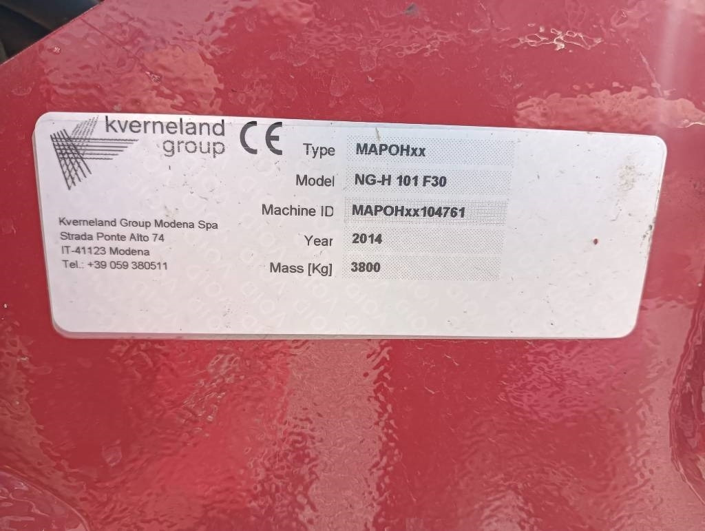 Kverneland NG-H101F30 - Eg: afbeelding 3 Kverneland NG-H101F30 - Eg: afbeelding 3