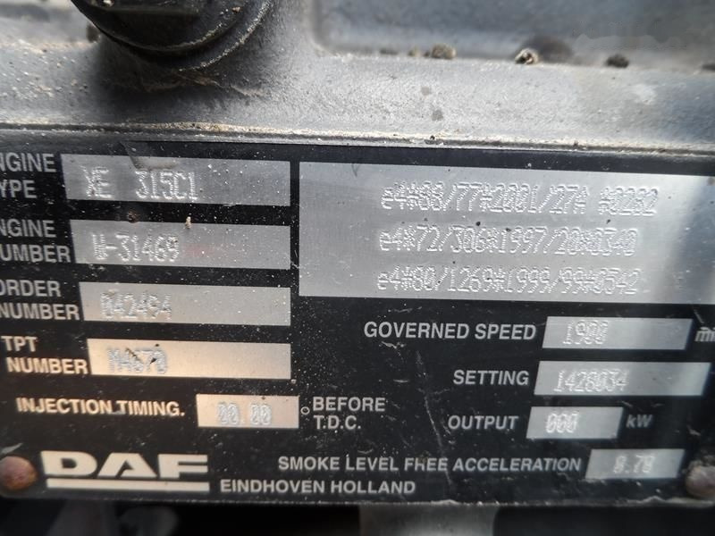DAF XE315C 430 E3 DAF XF 95 - Motor voor Vrachtwagen: afbeelding 4 DAF XE315C 430 E3 DAF XF 95 - Motor voor Vrachtwagen: afbeelding 4
