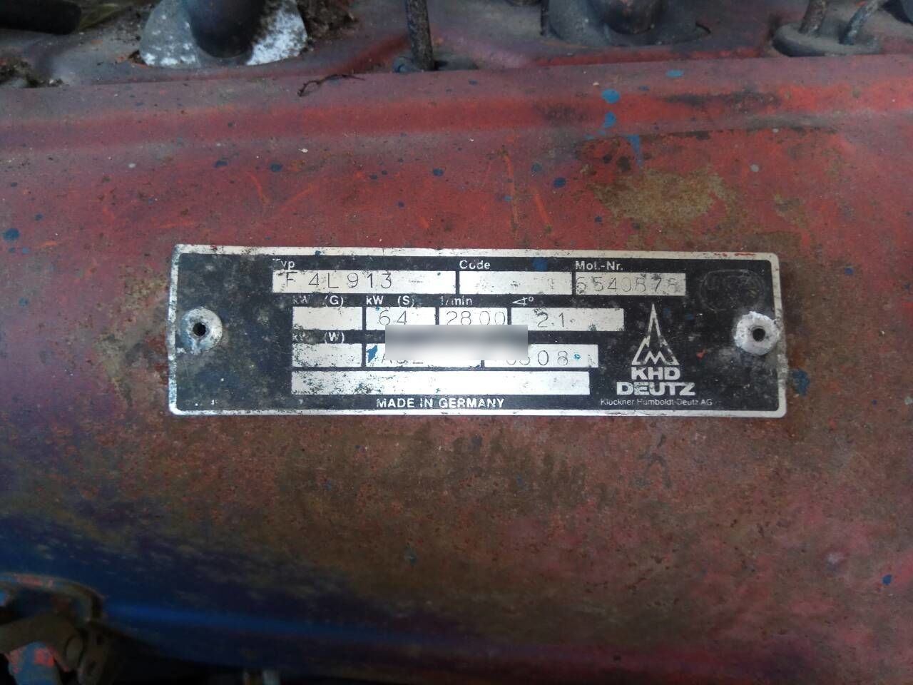 Deutz F4L913 - Motor voor Vrachtwagen: afbeelding 5 Deutz F4L913 - Motor voor Vrachtwagen: afbeelding 5