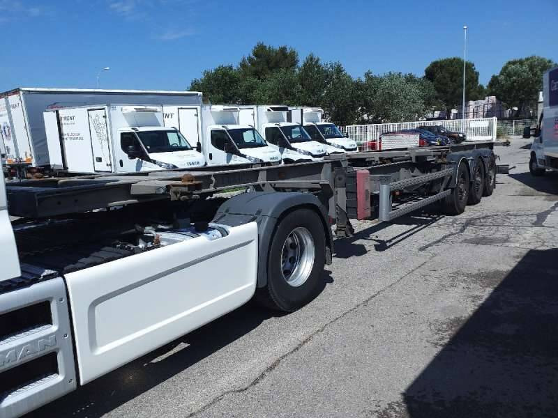 Semi-remorque 3 Essieux 38 TONNES CHARIOT COULISSANT - Containertransporter/ Wissellaadbak oplegger: afbeelding 4 Semi-remorque 3 Essieux 38 TONNES CHARIOT COULISSANT - Containertransporter/ Wissellaadbak oplegger: afbeelding 4
