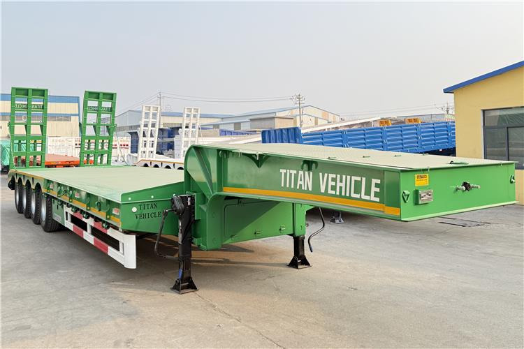 TITAN 4 Axle 100 Ton Low Bed Truck Trailer for Sale In Zimbabwe - Dieplader oplegger: afbeelding 1 TITAN 4 Axle 100 Ton Low Bed Truck Trailer for Sale In Zimbabwe - Dieplader oplegger: afbeelding 1