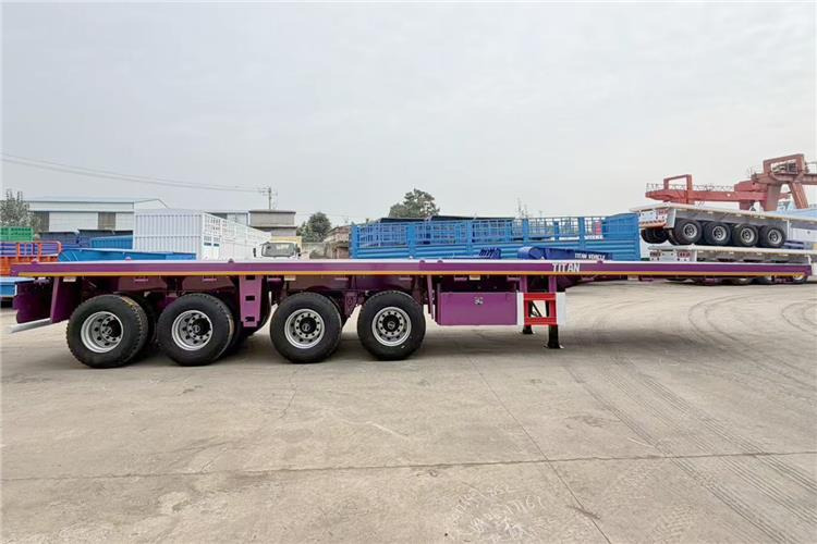 TITAN 4 Axle 40ft Flatbed Semi Trailer for Sale In Guam - Vlakke/ Open oplegger: afbeelding 2 TITAN 4 Axle 40ft Flatbed Semi Trailer for Sale In Guam - Vlakke/ Open oplegger: afbeelding 2