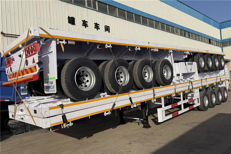 TITAN 4 Axle Flatbed Trailer for Sale In Saudi Arabia - Vlakke/ Open oplegger: afbeelding 3 TITAN 4 Axle Flatbed Trailer for Sale In Saudi Arabia - Vlakke/ Open oplegger: afbeelding 3