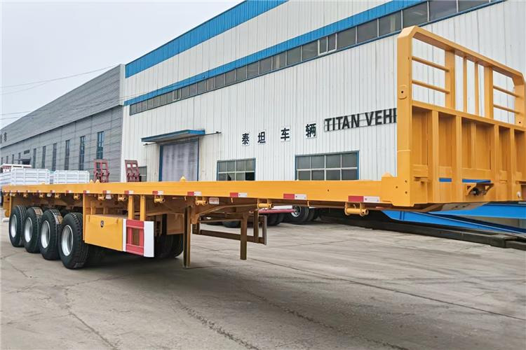 TITAN 4 Axle Flatbed Trailer for Sale Price In Senegal - Vlakke/ Open oplegger: afbeelding 3 TITAN 4 Axle Flatbed Trailer for Sale Price In Senegal - Vlakke/ Open oplegger: afbeelding 3