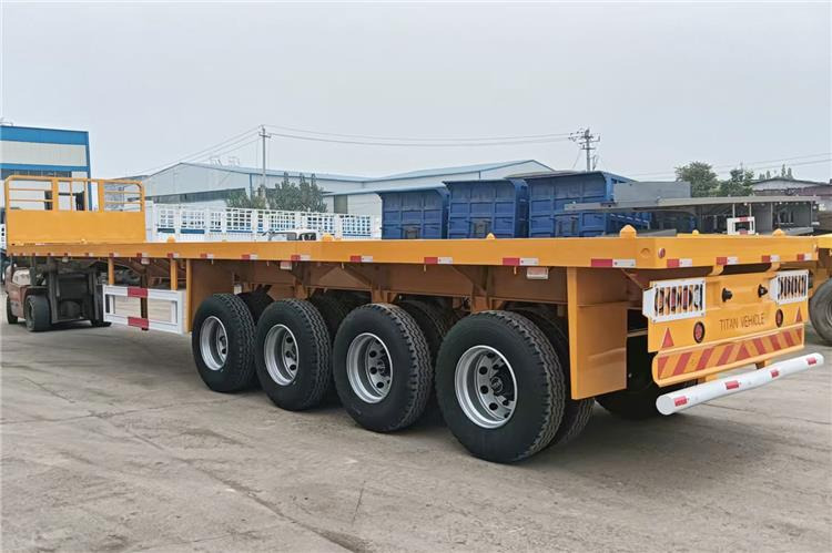 TITAN 4 Axle Flatbed Trailer for Sale Price In Senegal - Vlakke/ Open oplegger: afbeelding 2 TITAN 4 Axle Flatbed Trailer for Sale Price In Senegal - Vlakke/ Open oplegger: afbeelding 2