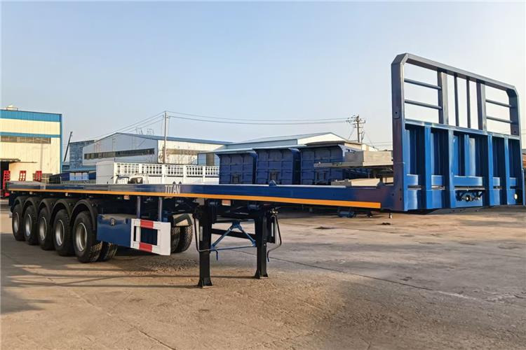 TITAN 5 Axle Flatbed Semi Trailer for Sale In Aruba - Vlakke/ Open oplegger: afbeelding 1 TITAN 5 Axle Flatbed Semi Trailer for Sale In Aruba - Vlakke/ Open oplegger: afbeelding 1