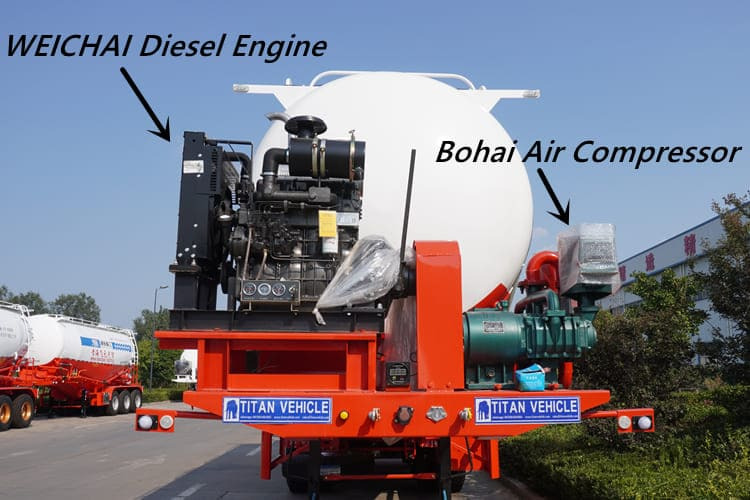 TITAN Bulk Cement Tanker Trailer for Sale in Ghana - Tankoplegger: afbeelding 4 TITAN Bulk Cement Tanker Trailer for Sale in Ghana - Tankoplegger: afbeelding 4