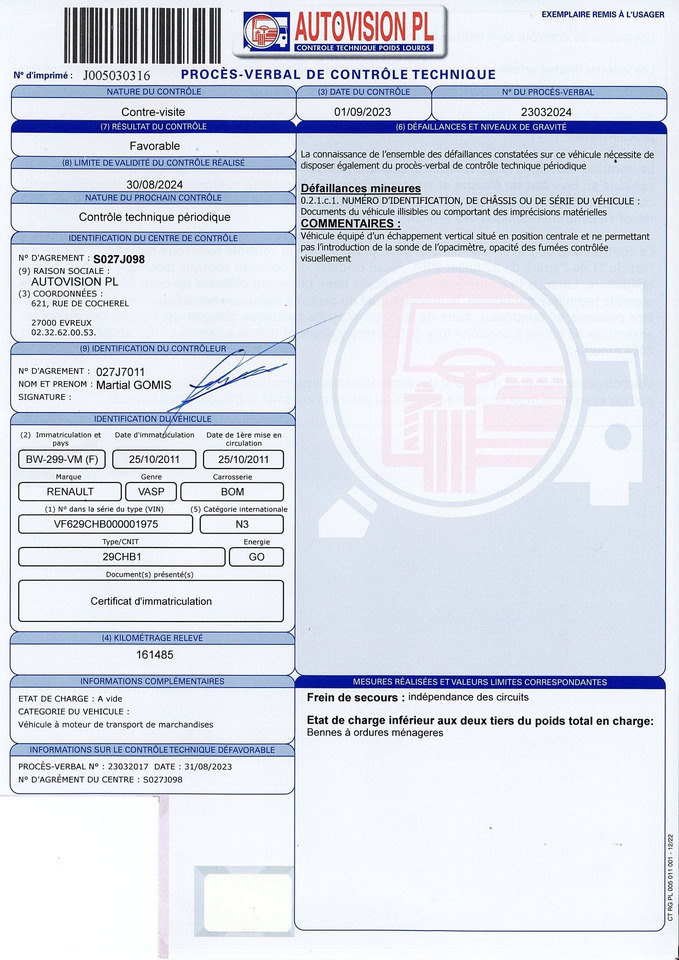 BOM de marque Renault 310 DXI - benne SEMAT bi compartiment - boite de vitesse récente de 5000 km - 2 pneus neufs - dernier passage aux mines en septembre 2023 - arrêt de circulation octobre 2023 - ba - Vuilniswagen: afbeelding 5 BOM de marque Renault 310 DXI - benne SEMAT bi compartiment - boite de vitesse récente de 5000 km - 2 pneus neufs - dernier passage aux mines en septembre 2023 - arrêt de circulation octobre 2023 - ba - Vuilniswagen: afbeelding 5