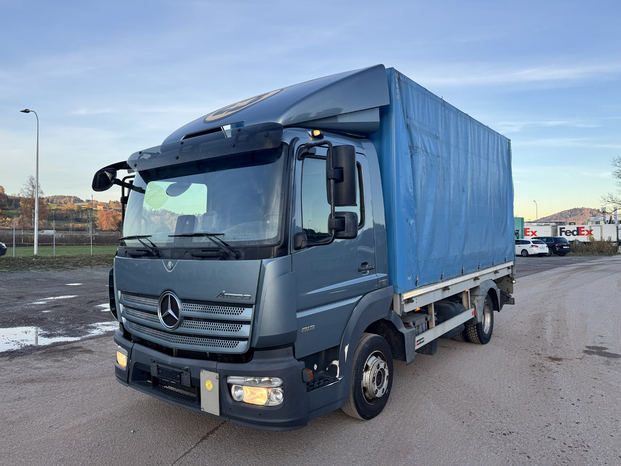 MERCEDES-BENZ Atego 818 - Schuifzeilen vrachtwagen: afbeelding 1 MERCEDES-BENZ Atego 818 - Schuifzeilen vrachtwagen: afbeelding 1