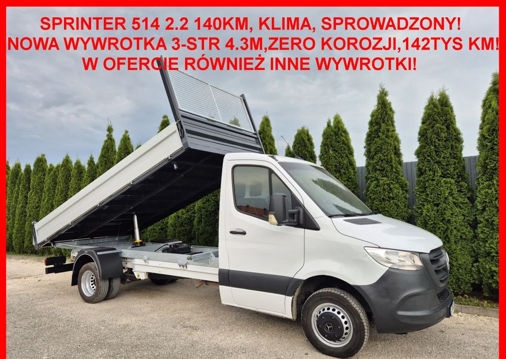 Mercedes-Benz Sprinter 514CDI 140KM - Kipper bestelwagen: afbeelding 1 Mercedes-Benz Sprinter 514CDI 140KM - Kipper bestelwagen: afbeelding 1
