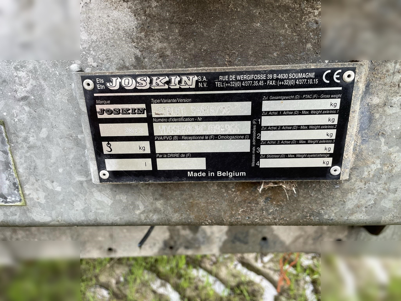 2012 JOSKIN SIROKO 4010/9V - Mestverspreider: afbeelding 3 2012 JOSKIN SIROKO 4010/9V - Mestverspreider: afbeelding 3