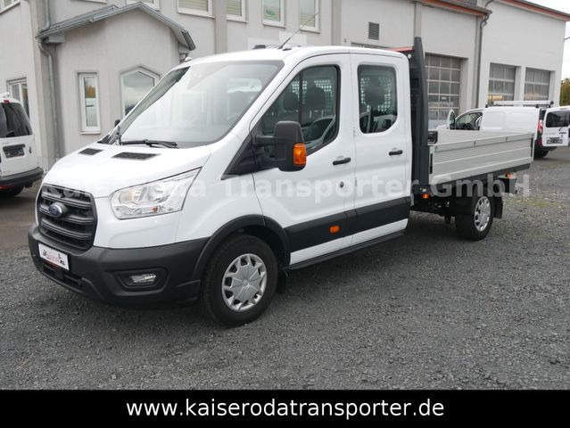 Ford Transit FT 350 L3 VA Pritsche DoKa Klima AHK - Bestelwagen met open laadbak: afbeelding 1 Ford Transit FT 350 L3 VA Pritsche DoKa Klima AHK - Bestelwagen met open laadbak: afbeelding 1