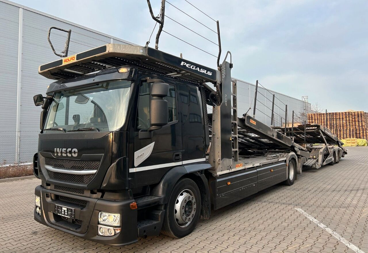 IVECO Stralis 460 + car transporter trailer - Autovrachtwagen vrachtwagen: afbeelding 1 IVECO Stralis 460 + car transporter trailer - Autovrachtwagen vrachtwagen: afbeelding 1