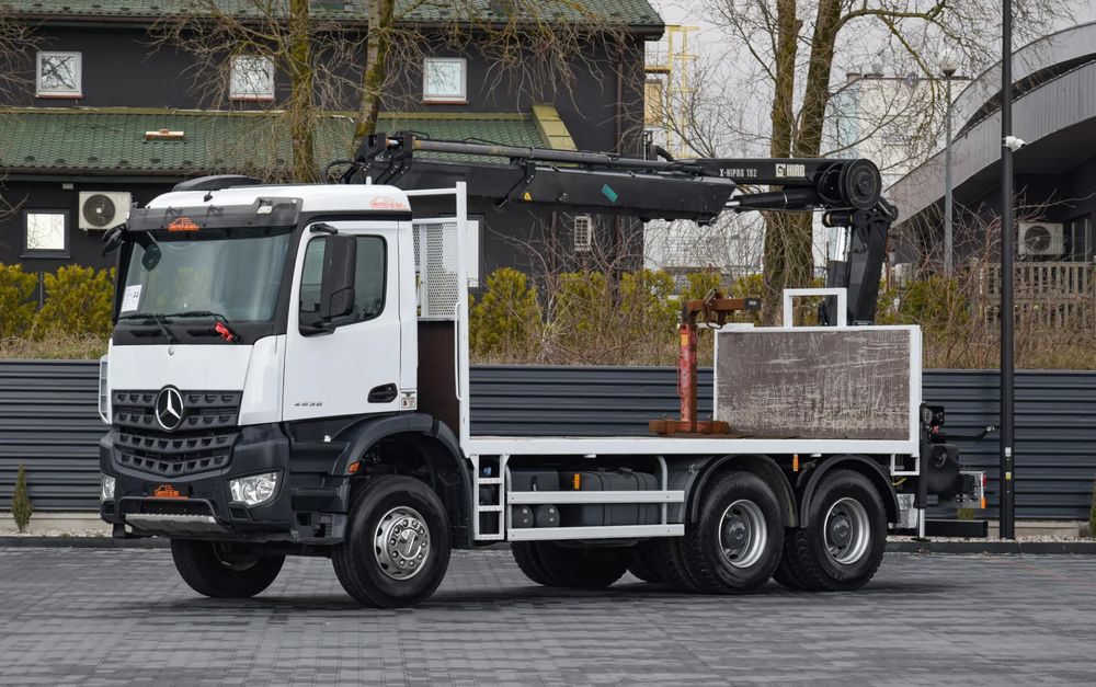 Mercedes-Benz AROCS 2636 / 6x4 / HIAB X-HIPRO 192 E-3 / WYSUW x3 / ROTATOR / STEROWANIE RADIOWE / UDT / PODPORY HYDRAULICZNE / AUTOMAT / KAMERA COFANIA / NISKI PRZEBIEG / SPROWADZONY - Vrachtwagen met open laadbak, Kraanwagen: afbeelding 1 Mercedes-Benz AROCS 2636 / 6x4 / HIAB X-HIPRO 192 E-3 / WYSUW x3 / ROTATOR / STEROWANIE RADIOWE / UDT / PODPORY HYDRAULICZNE / AUTOMAT / KAMERA COFANIA / NISKI PRZEBIEG / SPROWADZONY - Vrachtwagen met open laadbak, Kraanwagen: afbeelding 1