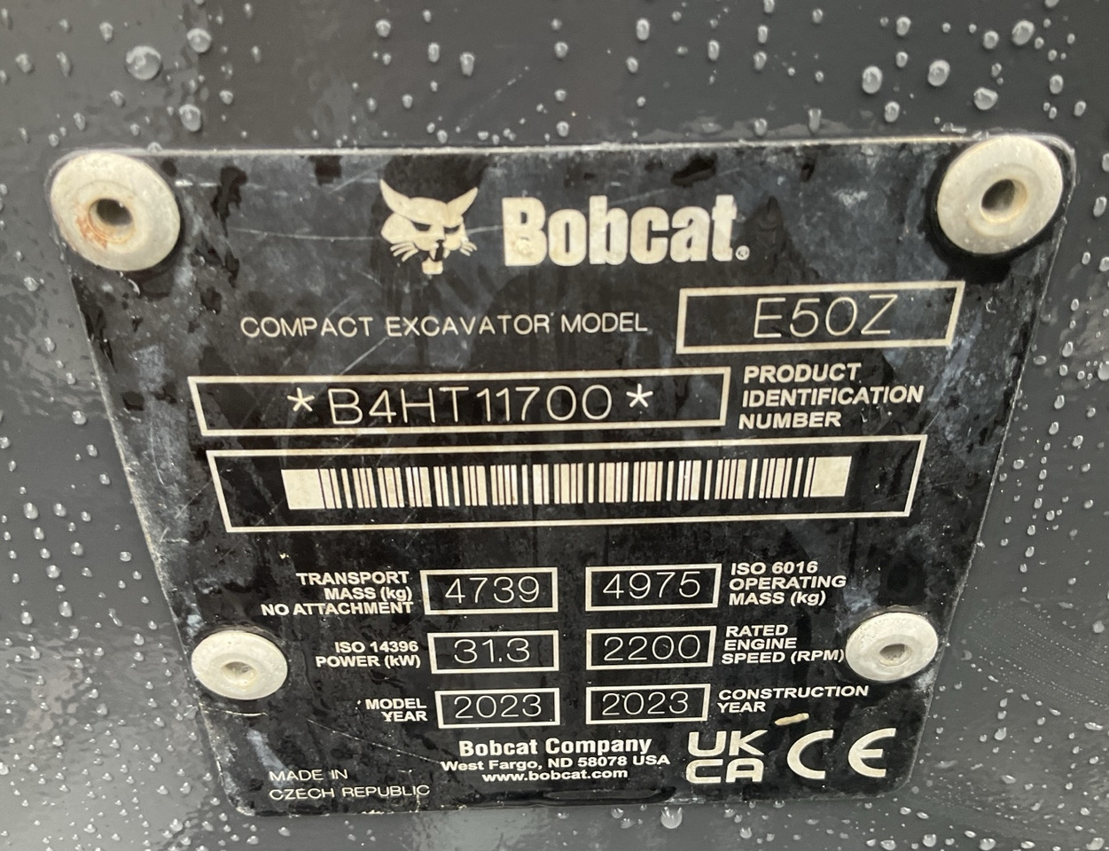 BOBCAT E50z - Minigraafmachine: afbeelding 5 BOBCAT E50z - Minigraafmachine: afbeelding 5
