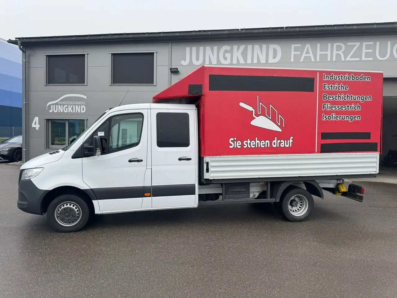 Mercedes-Benz Sprinter 516 CDI DoKa Maxi Lang AHK 3,5t Klima - Huifzeil bedrijfswagen, Bestelwagen met dubbele cabine: afbeelding 1 Mercedes-Benz Sprinter 516 CDI DoKa Maxi Lang AHK 3,5t Klima - Huifzeil bedrijfswagen, Bestelwagen met dubbele cabine: afbeelding 1