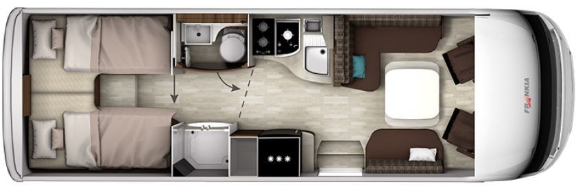 Frankia Titan I 790 GD Solar Klima Keramikv SOG ... - Integraal camper: afbeelding 2 Frankia Titan I 790 GD Solar Klima Keramikv SOG ... - Integraal camper: afbeelding 2