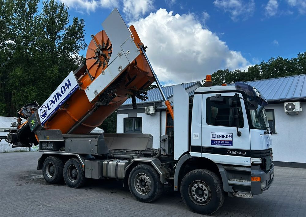 Vacuümwagen Mercedes-Benz ACTROS 3243 KAISER AQUASTER WUKO: afbeelding 8