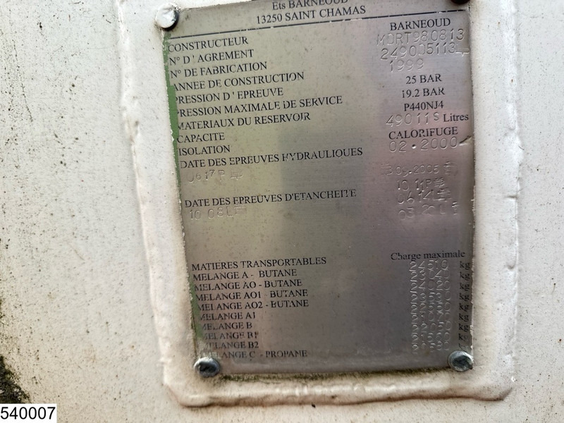 Tankoplegger Barneoud Gas 49011 Liter, LPG GPL Butane gas, 1 Comp: afbeelding 10 Tankoplegger Barneoud Gas 49011 Liter, LPG GPL Butane gas, 1 Comp: afbeelding 10