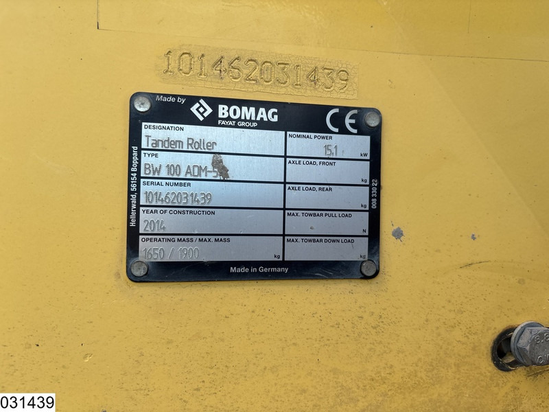 Bomag BW 100ADM-5 1284h, 15.1KW - Wals: afbeelding 5 Bomag BW 100ADM-5 1284h, 15.1KW - Wals: afbeelding 5