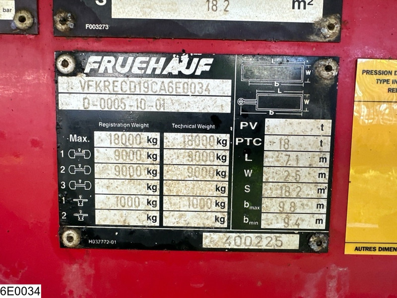 Fruehauf Tautliner - Aanhangwagen met huif: afbeelding 5 Fruehauf Tautliner - Aanhangwagen met huif: afbeelding 5