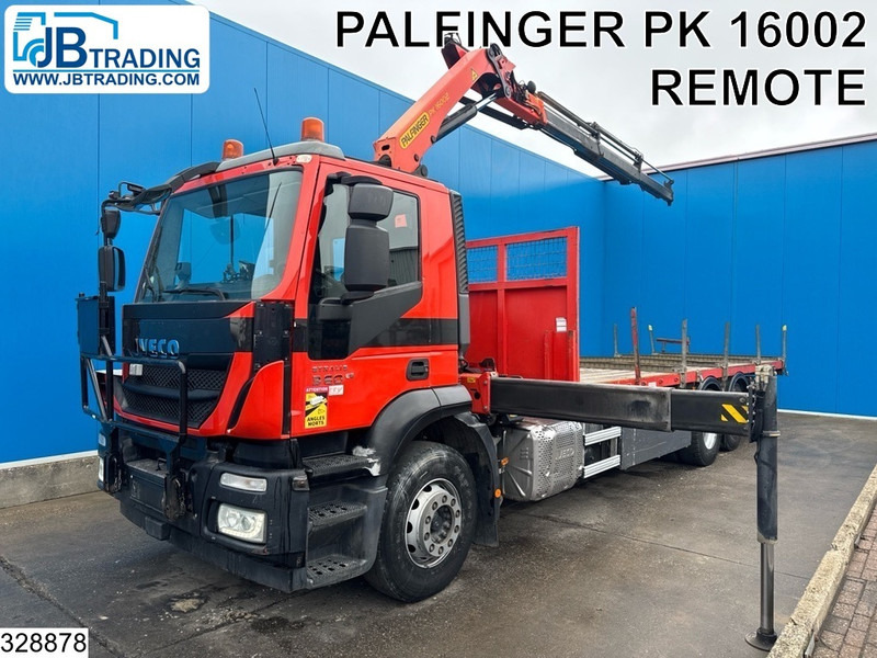 Iveco Stralis 360 6x2, Euro 6, Palfinger, Remote - Vrachtwagen met open laadbak, Kraanwagen: afbeelding 1 Iveco Stralis 360 6x2, Euro 6, Palfinger, Remote - Vrachtwagen met open laadbak, Kraanwagen: afbeelding 1